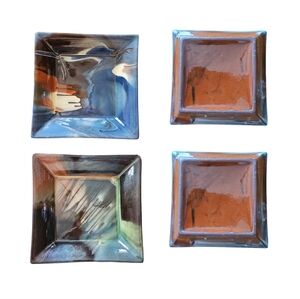 2  "Empty Pocket "  Ceramic Trinket Squares